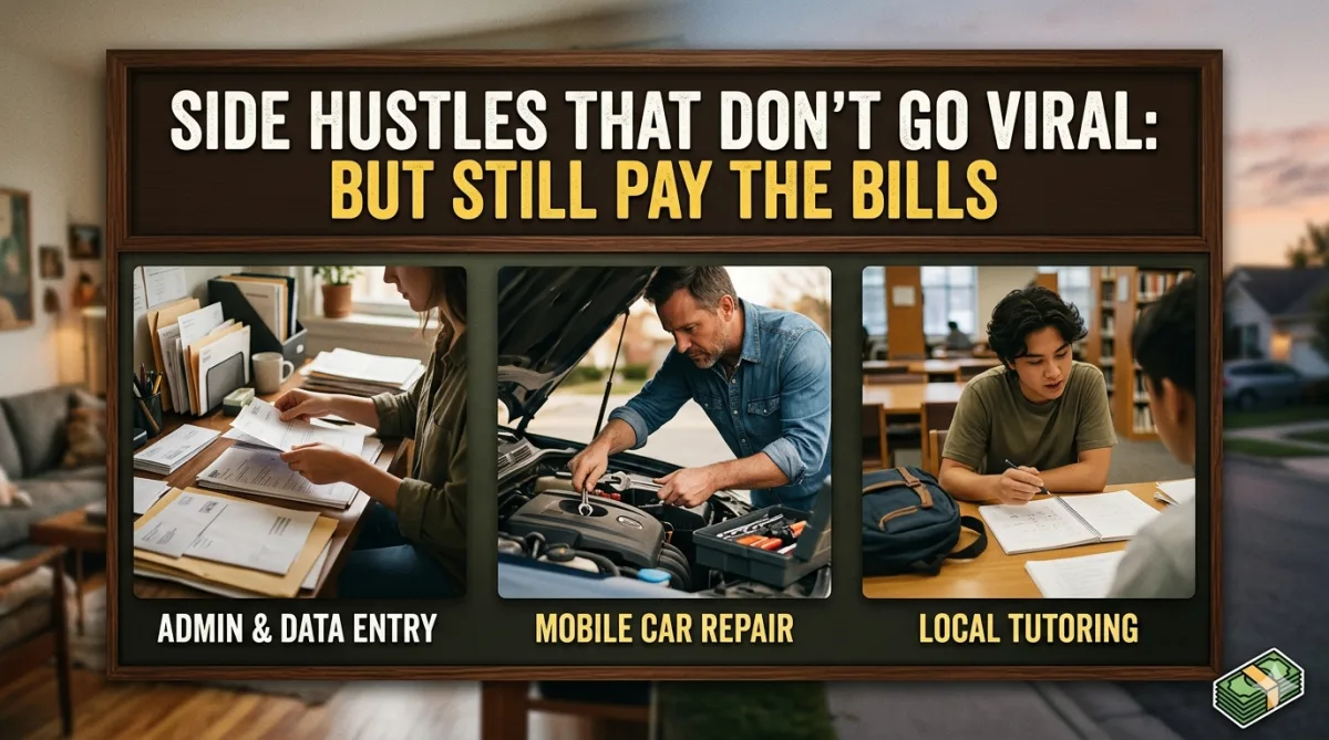 Side Hustles That Don't Go Viral: But Still Pay the Bills