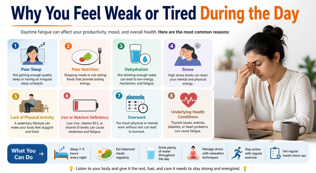 Why You Feel Weak or Tired During the Day