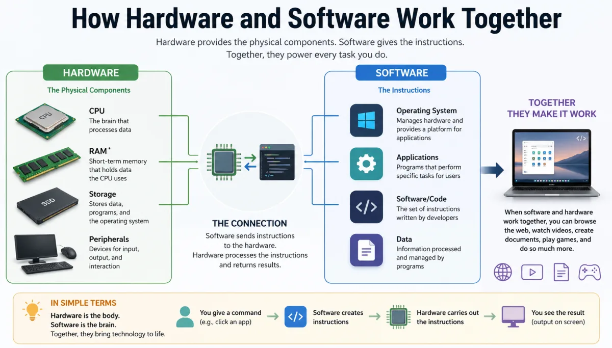 How Hardware and Software Work Together