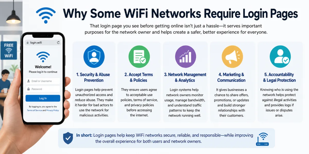 Why Some WiFi Networks Require Login Pages