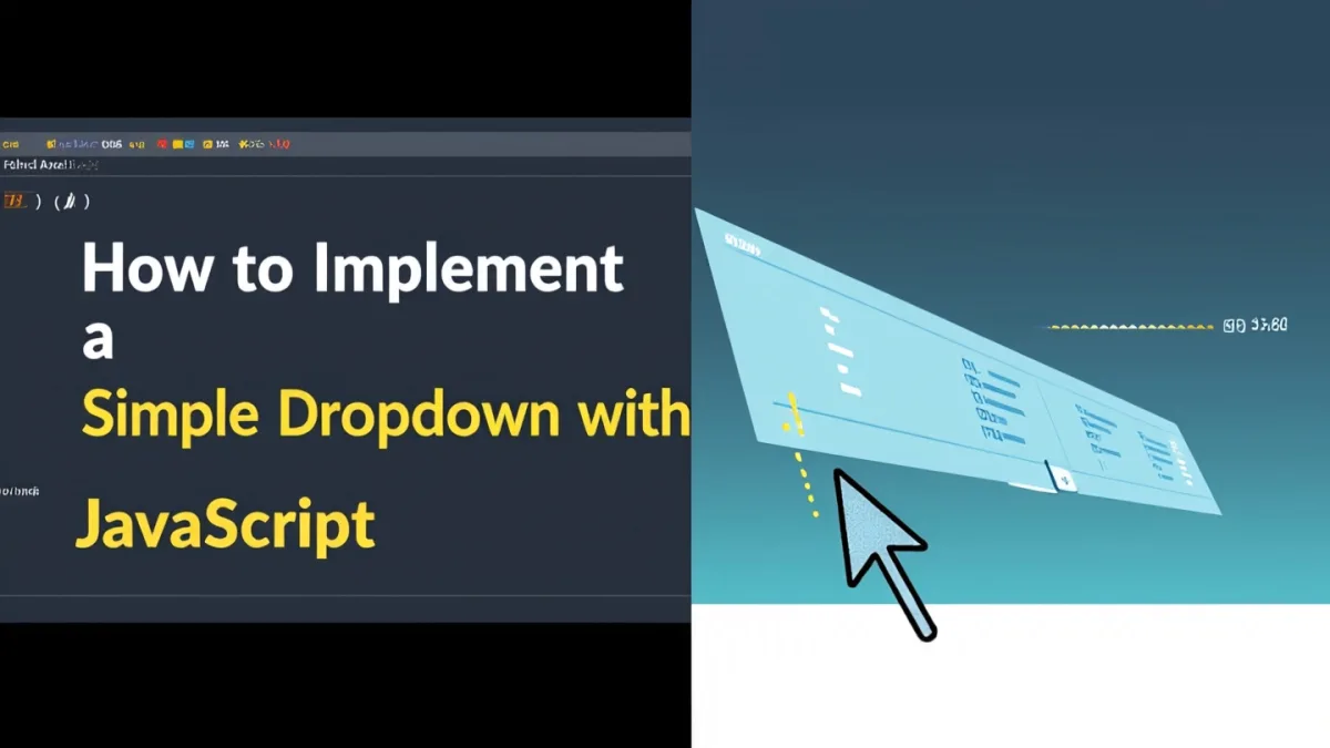 How to Implement a Simple Dropdown with JavaScript