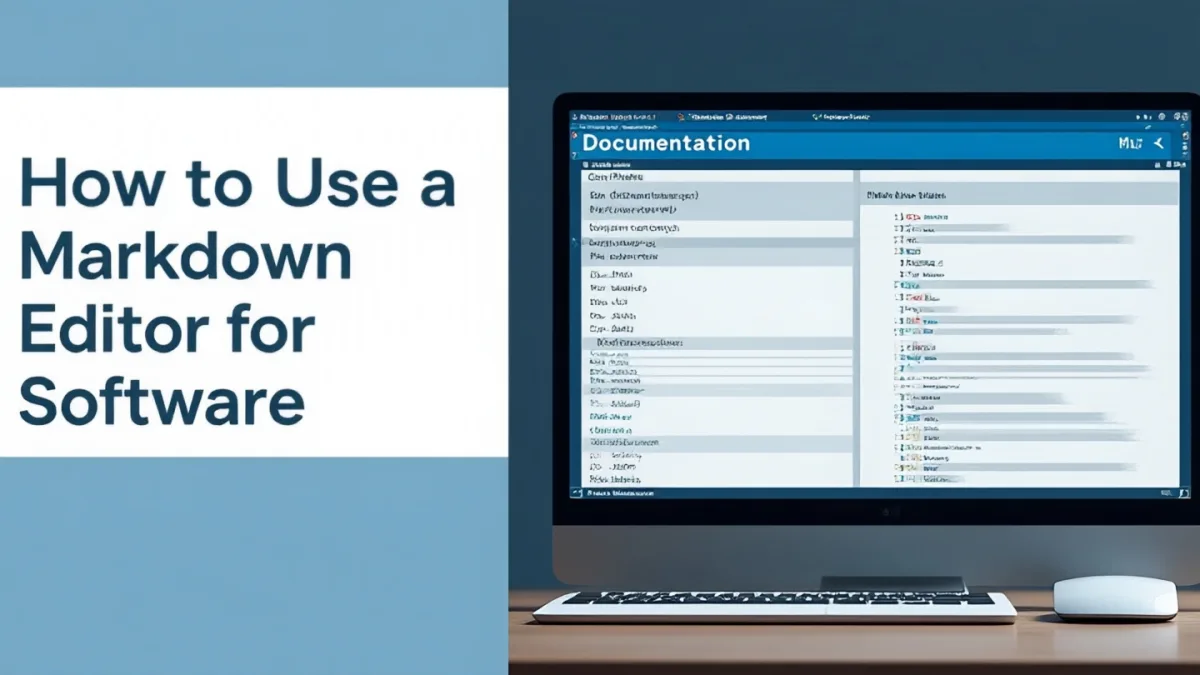 How to Use a Markdown Editor for Software Documentation