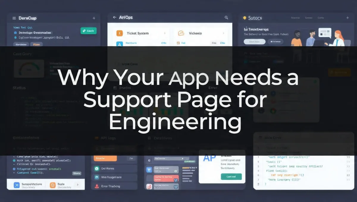 Why Your App Needs a Support Page for Engineering