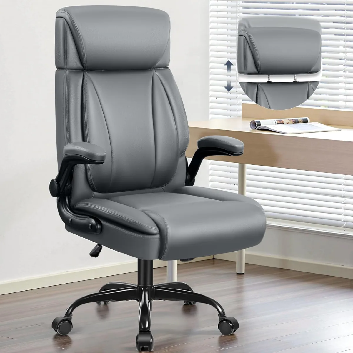 My Honest Take: The Grey PU Leather Office Chair – Good Enough?
