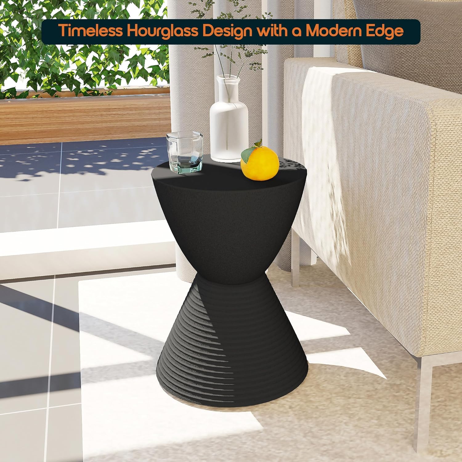 LeisureMod Hourglass Side Table: Stylish & Surprisingly Sturdy