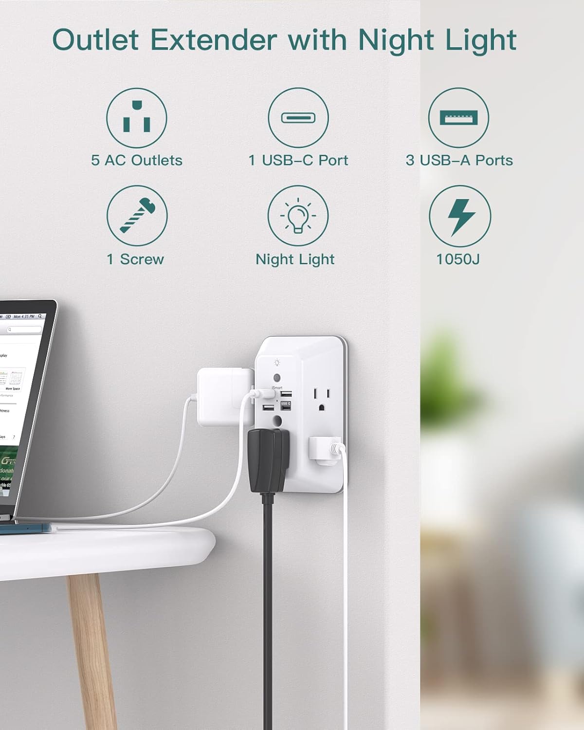Addtam 5-Outlet Extender Review: Is This Wall Tap Worth It?