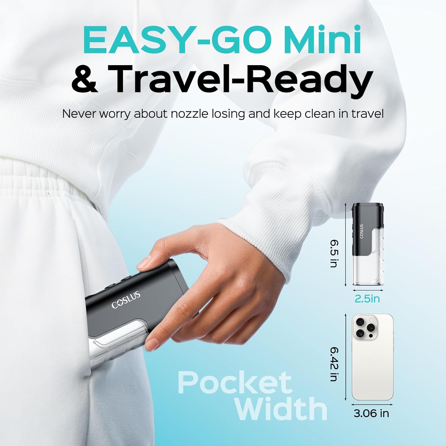 COSLUS Mini Water Flosser: Travel-Ready, But Be Ready to Refill