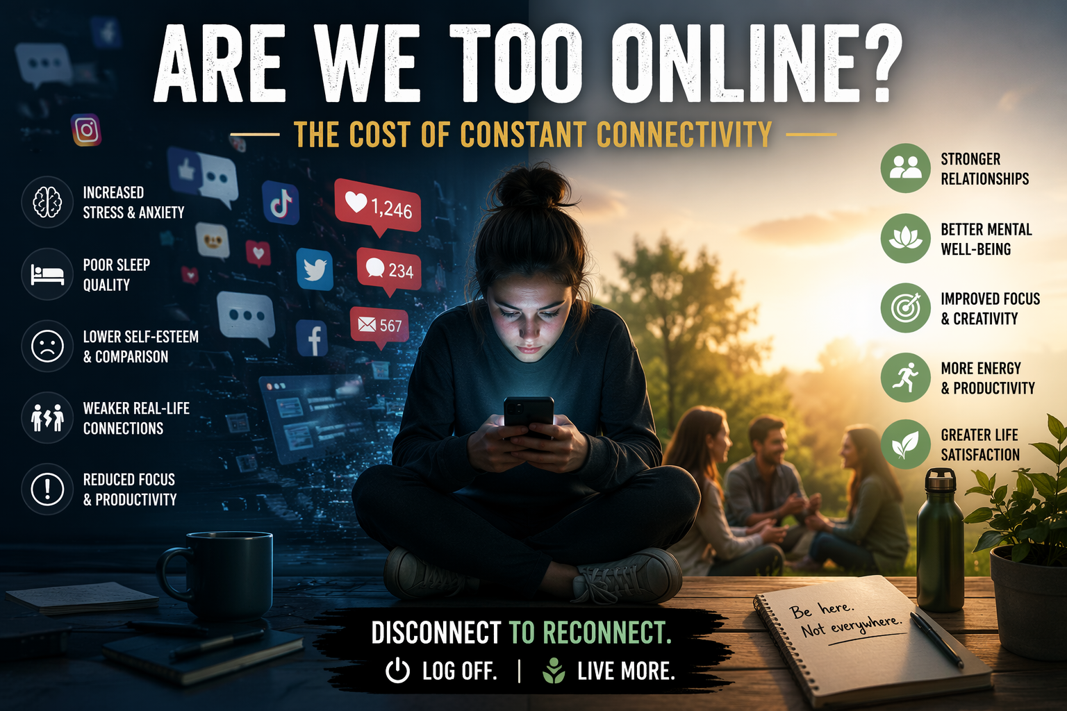 Are We Too Online? The Cost of Constant Connectivity”