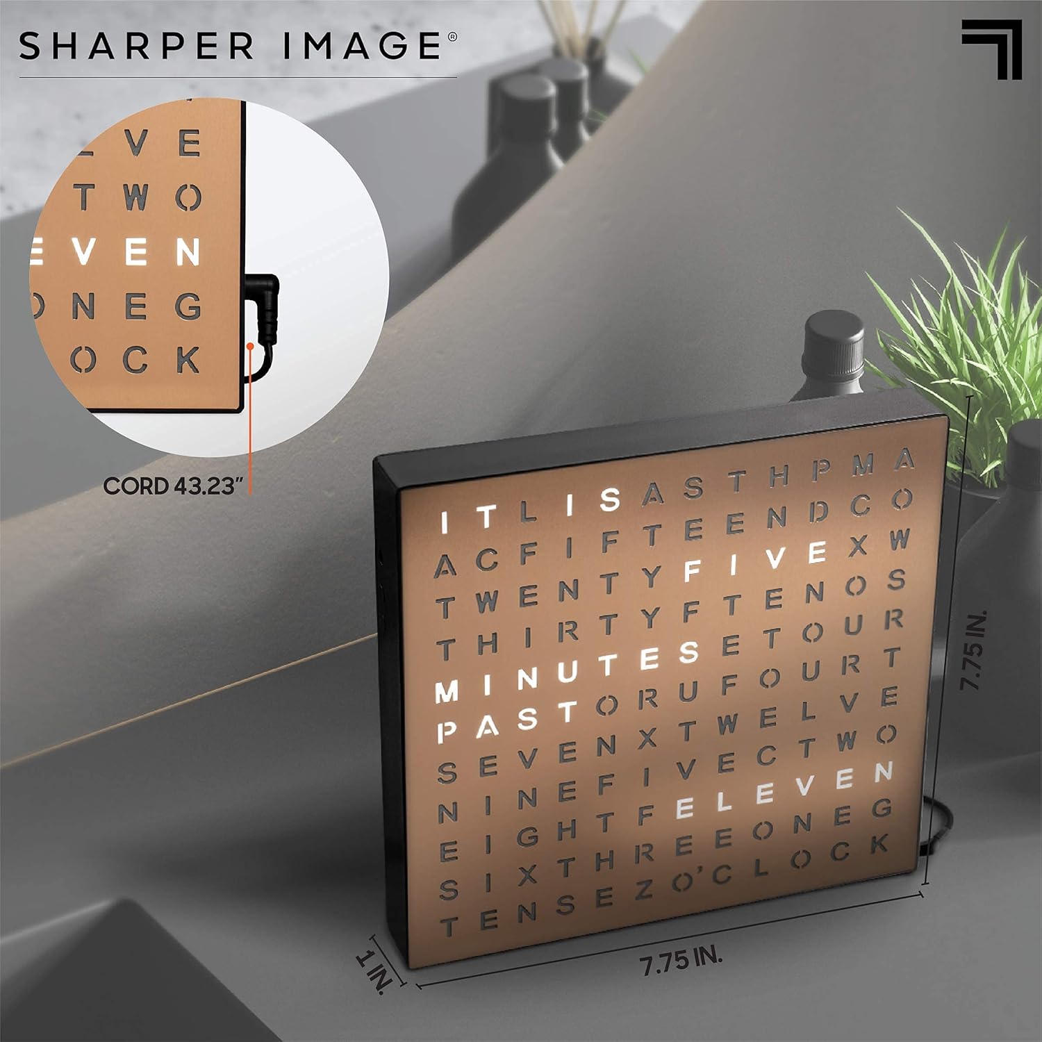 Sharper Image LED Word Clock: Style Over Precision – My Honest Take