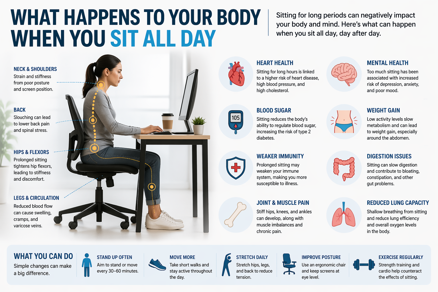 What Happens to Your Body When You Sit All Day