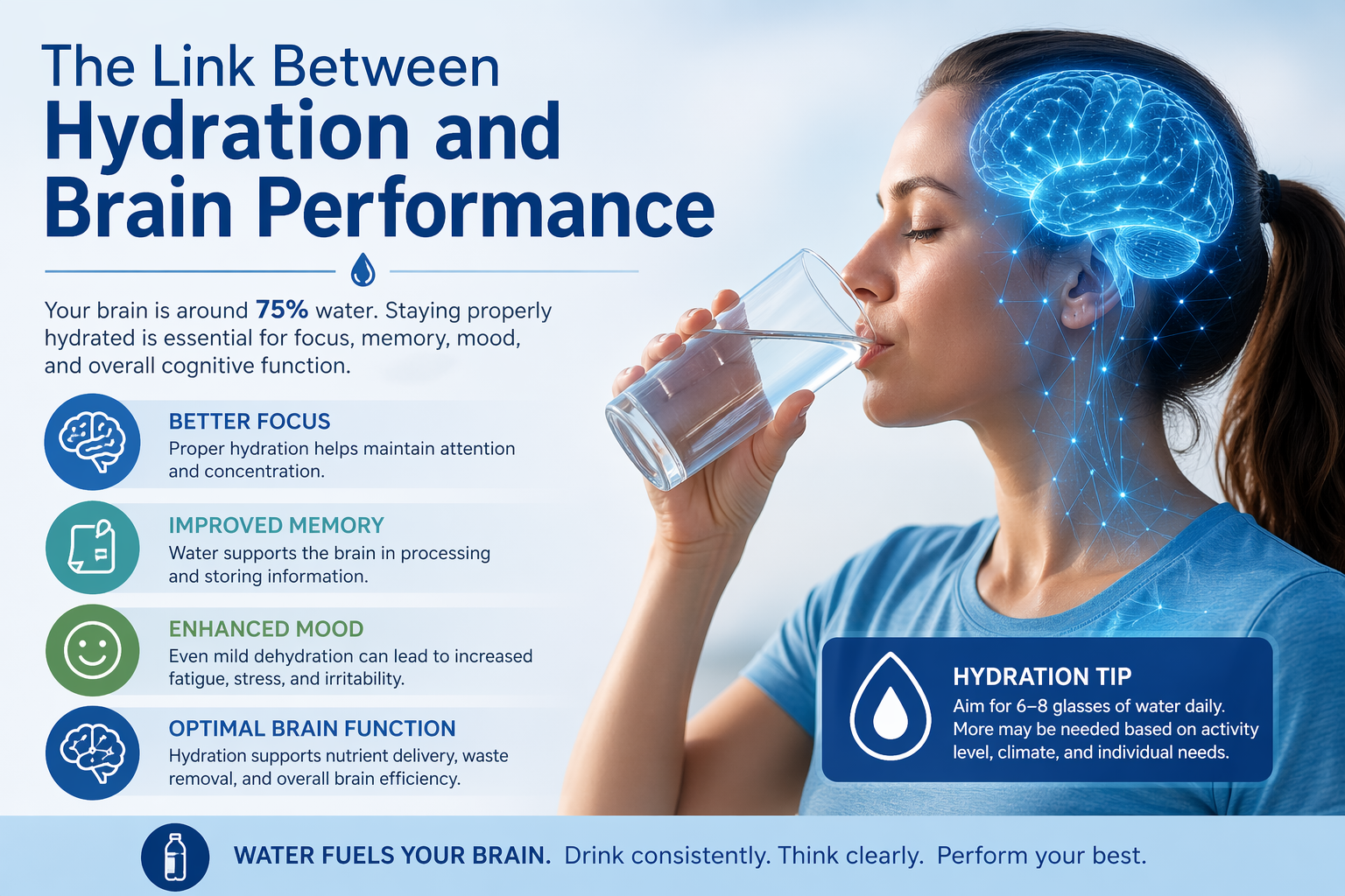 The Link Between Hydration and Brain Performance