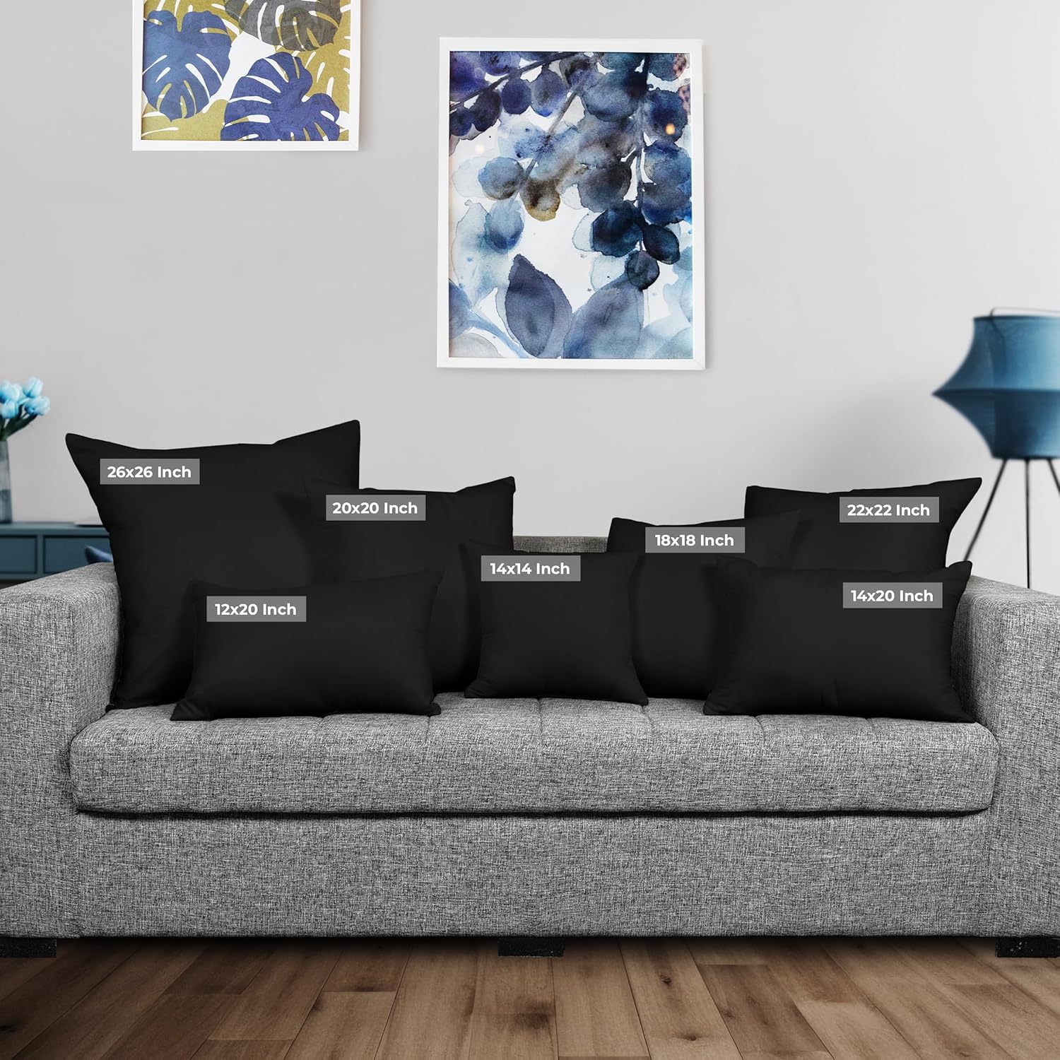 Utopia Bedding 22x22 Inserts: Fluffy, Supportive, and Surprisingly Black